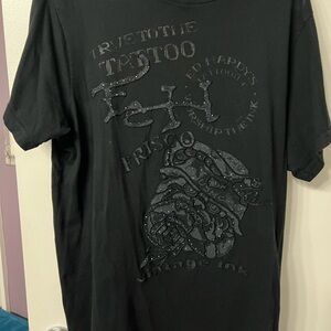 Ed Hardy Black Graphic T-Shirt